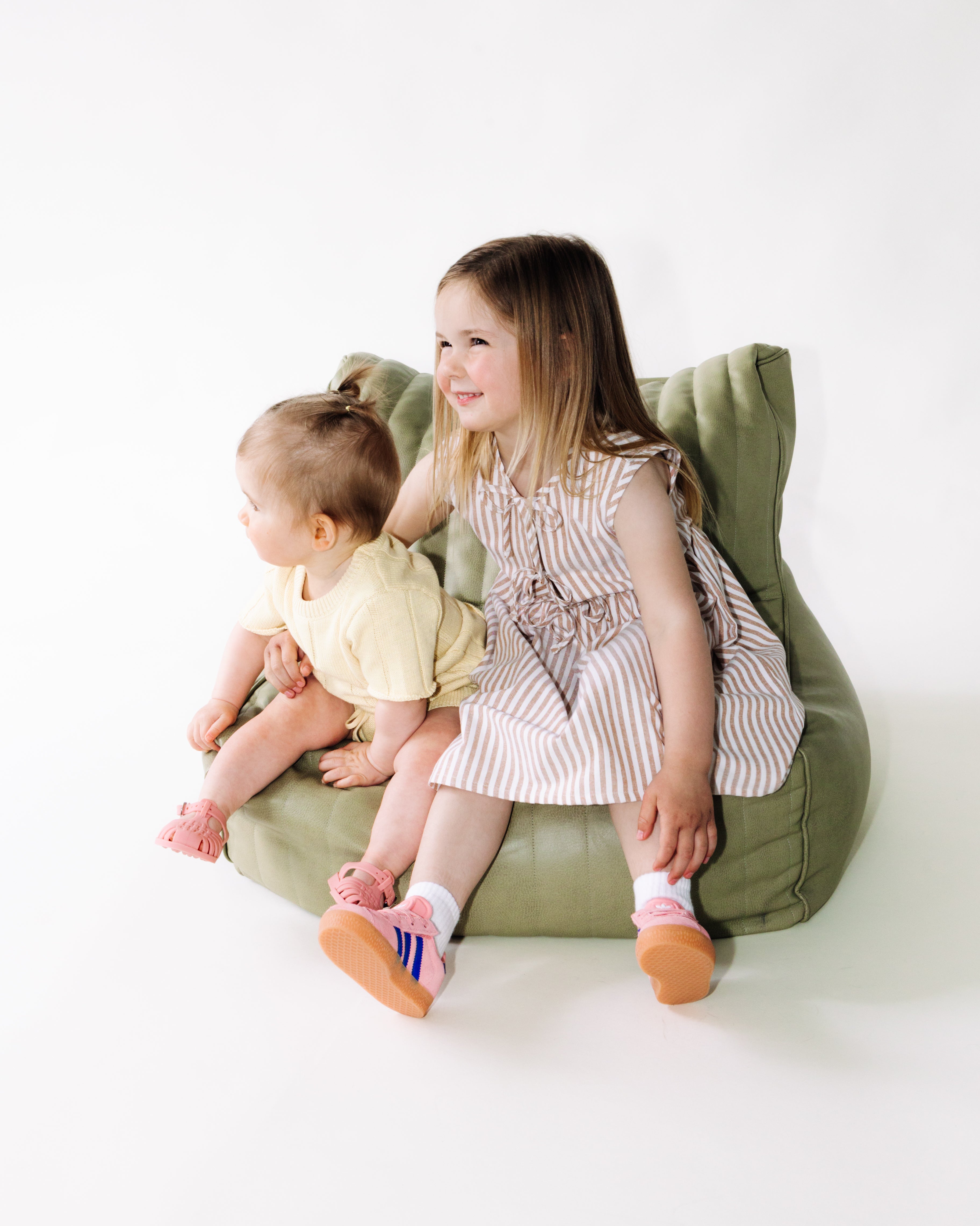 Ziggy Dress - Sand Stripe
