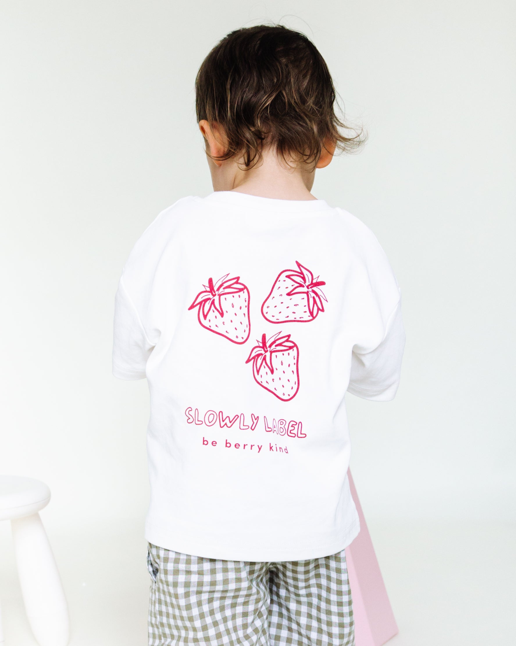 Berry Kind Tee - Strawberry