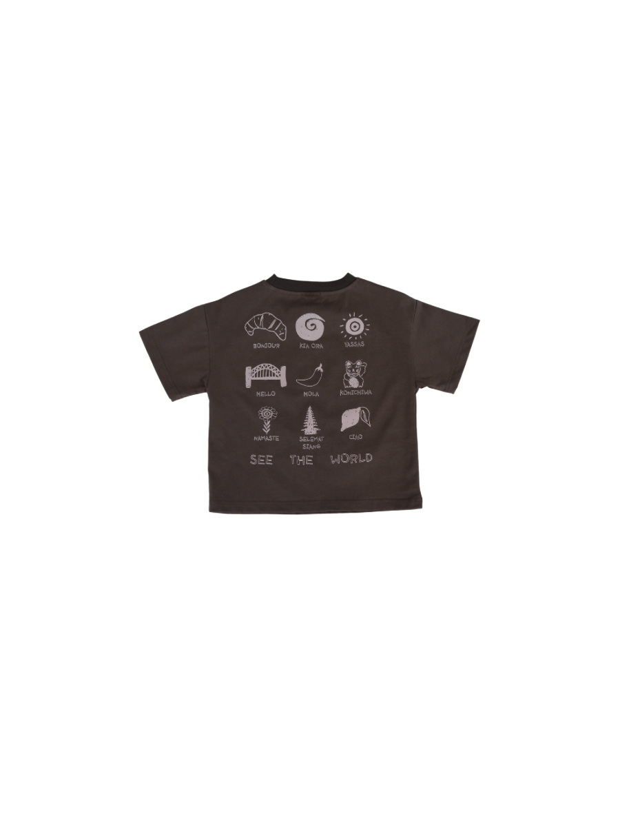 See The World Tee - Charcoal (Restock coming soon)