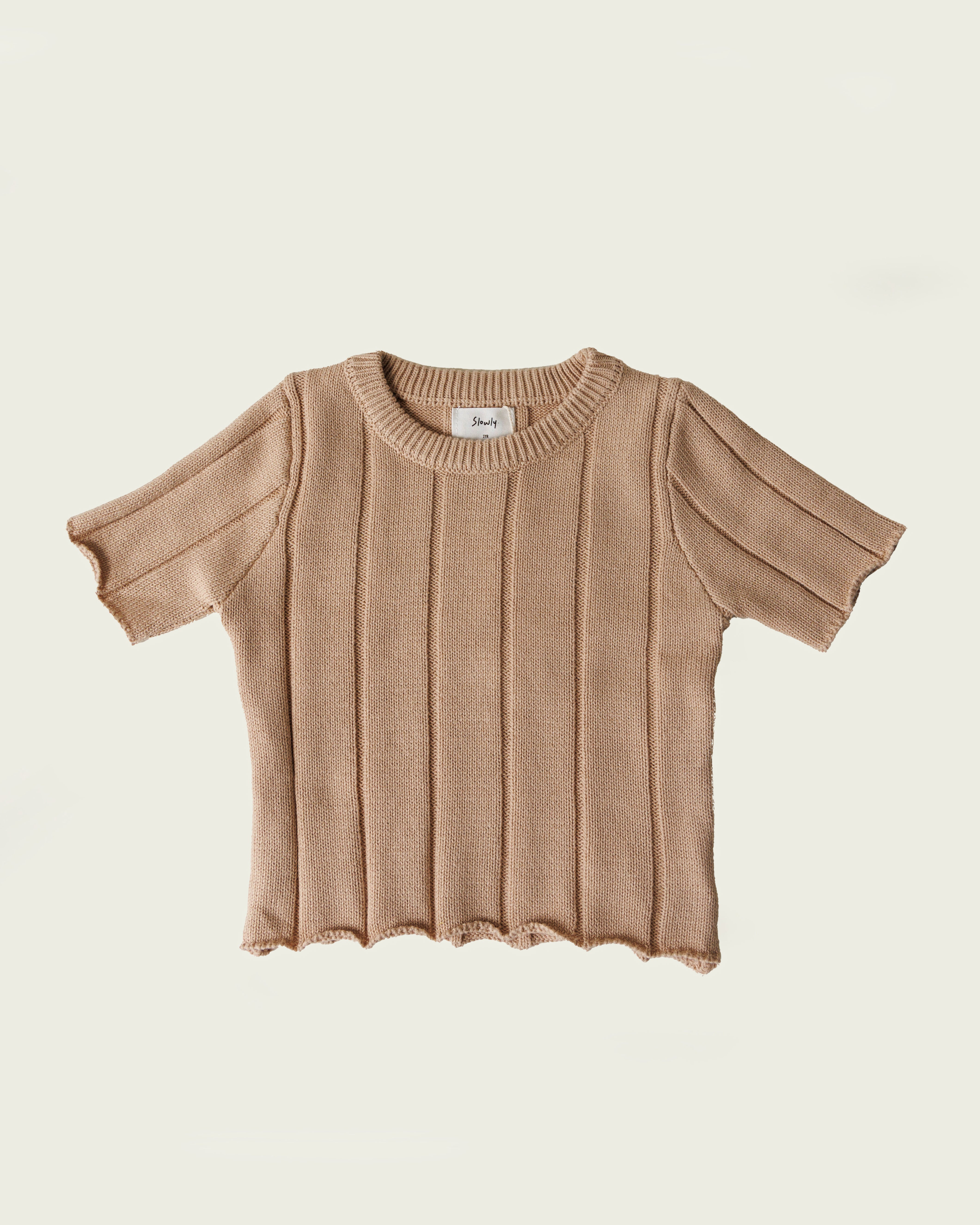 Darcie Knit Tee - Sand (Buy 2 for $40)
