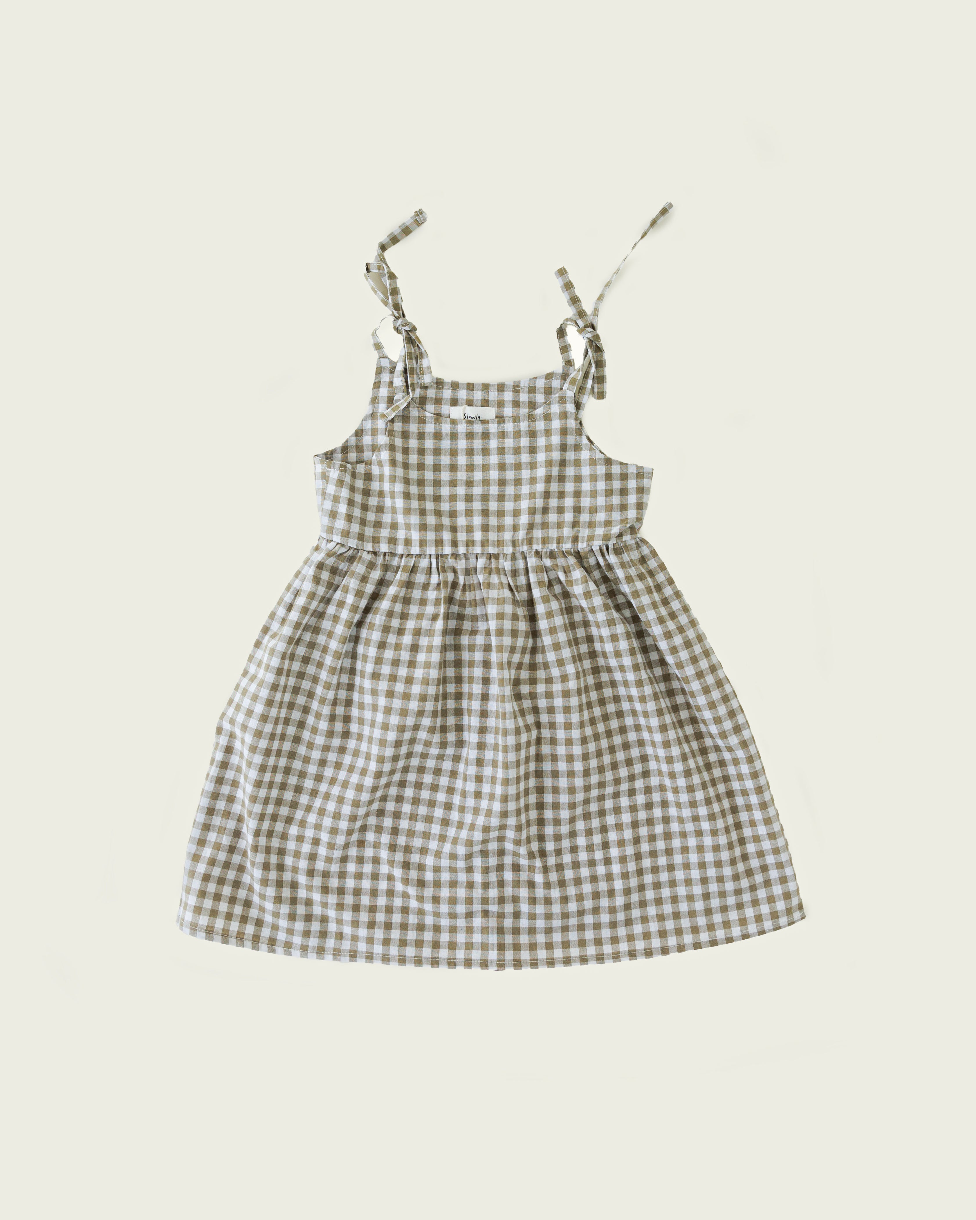 Ria Dress - Matcha Check