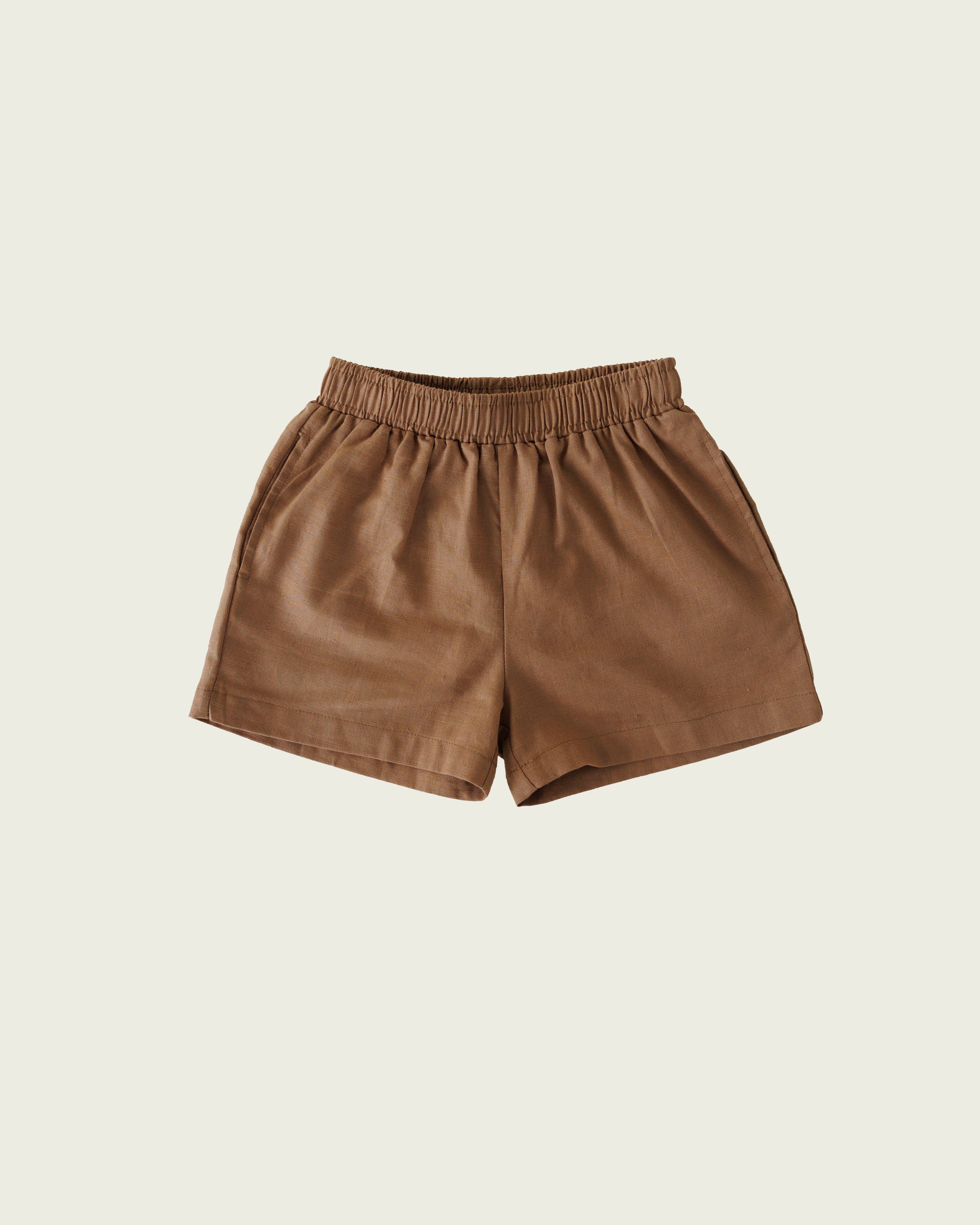 Linen Short - Coffee