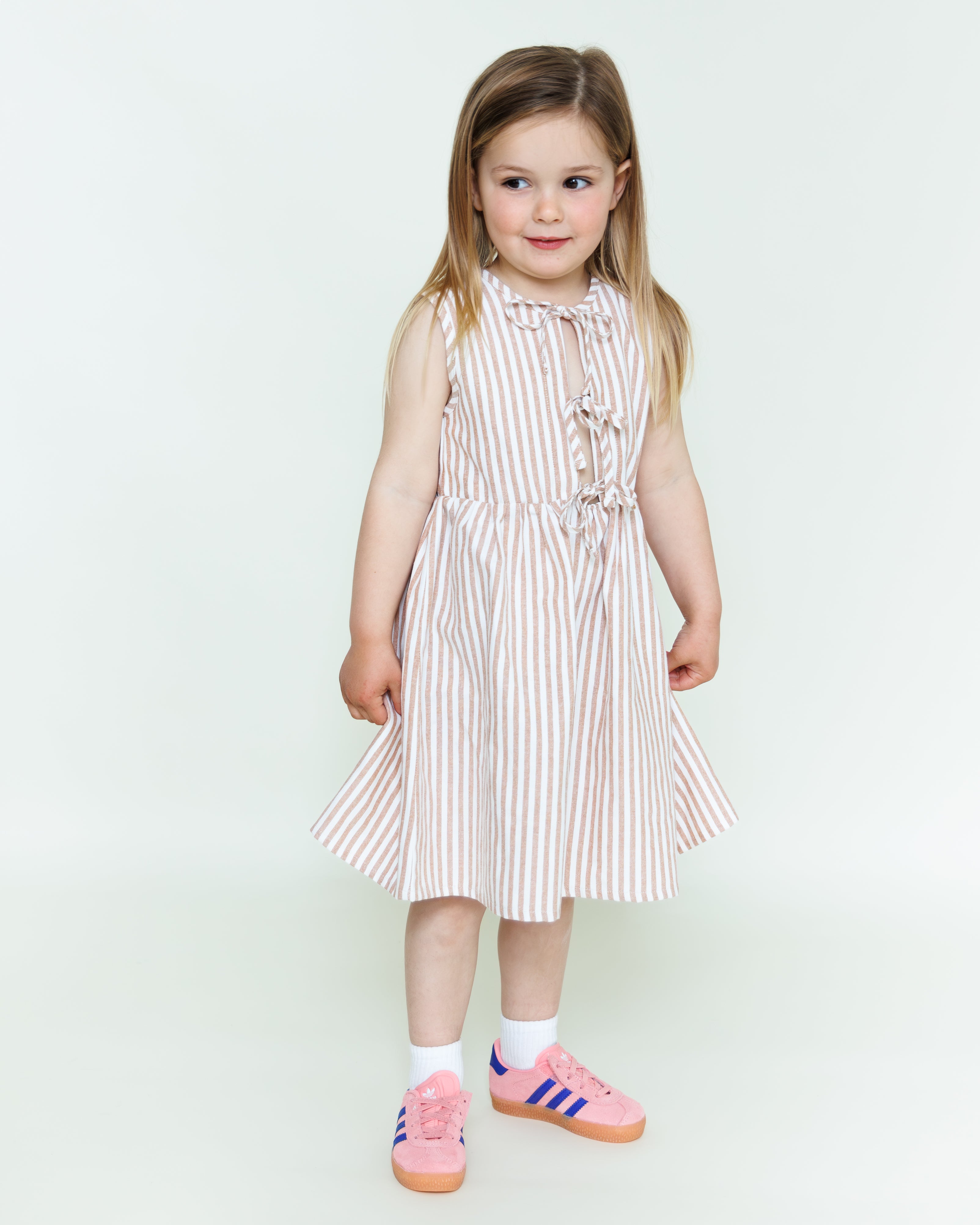 Ziggy Dress - Sand Stripe