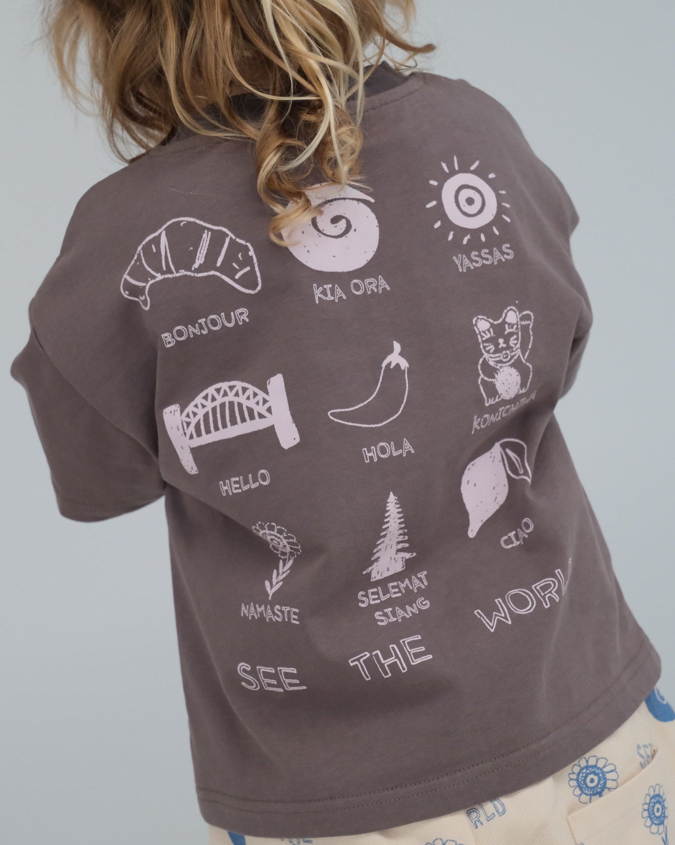 See The World Tee - Charcoal