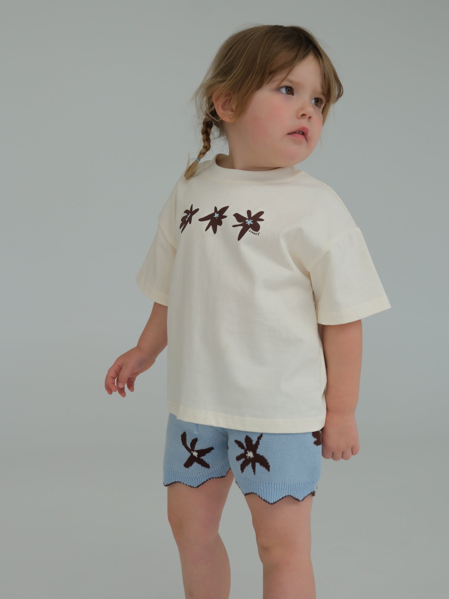 Nordic Bloom Knit Short