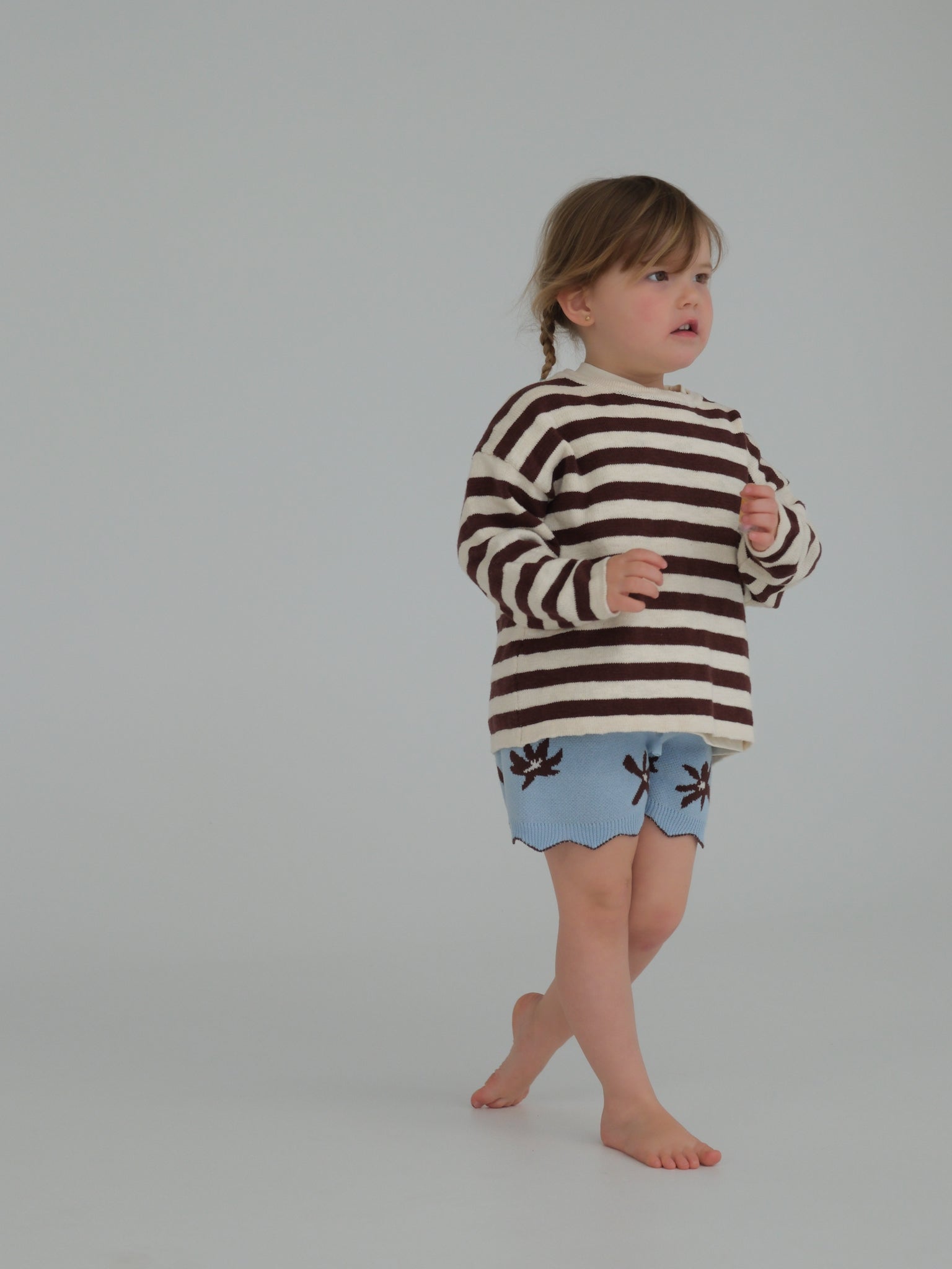 Nordic Bloom Knit Short