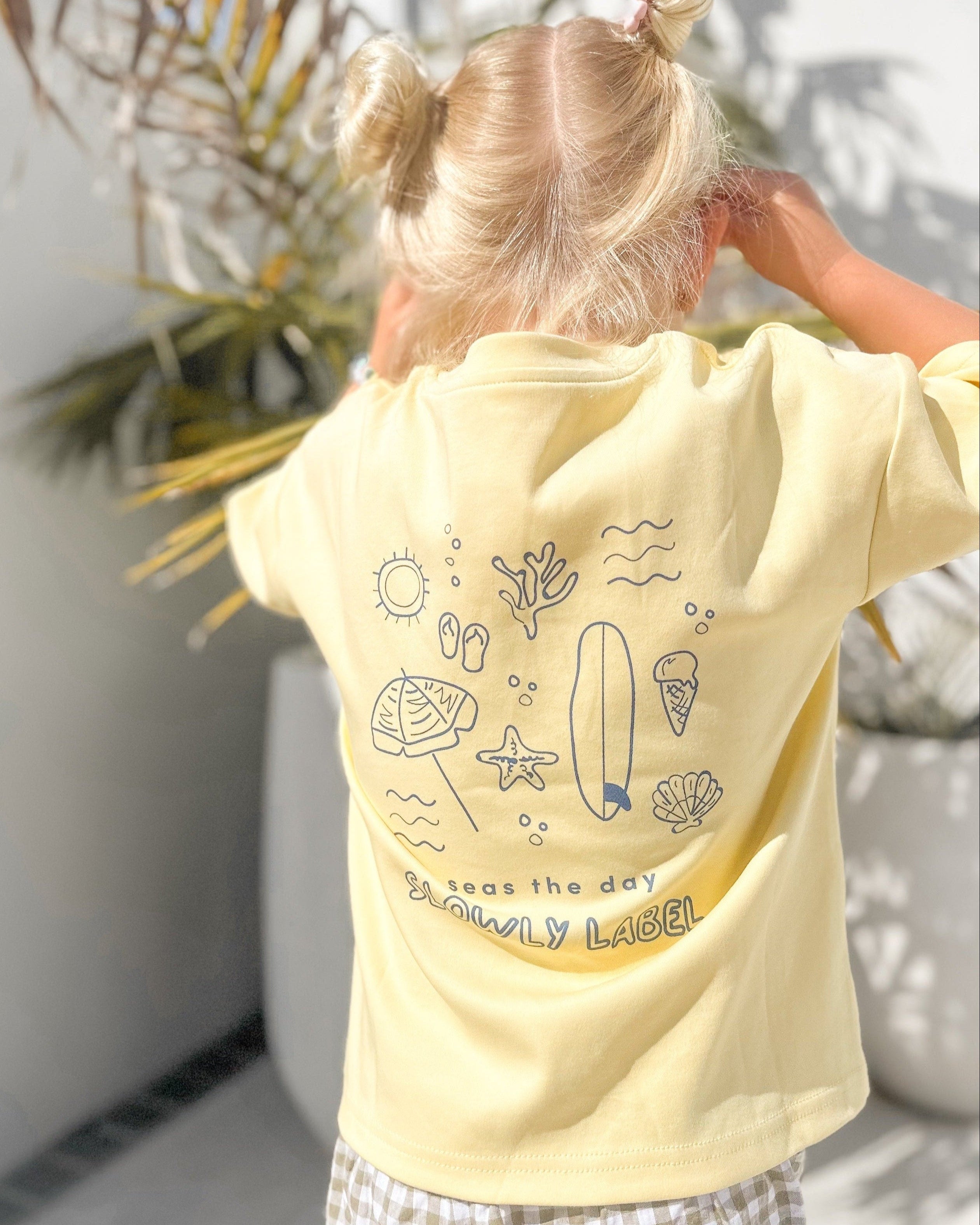 Seas The Day Tee - Lemon