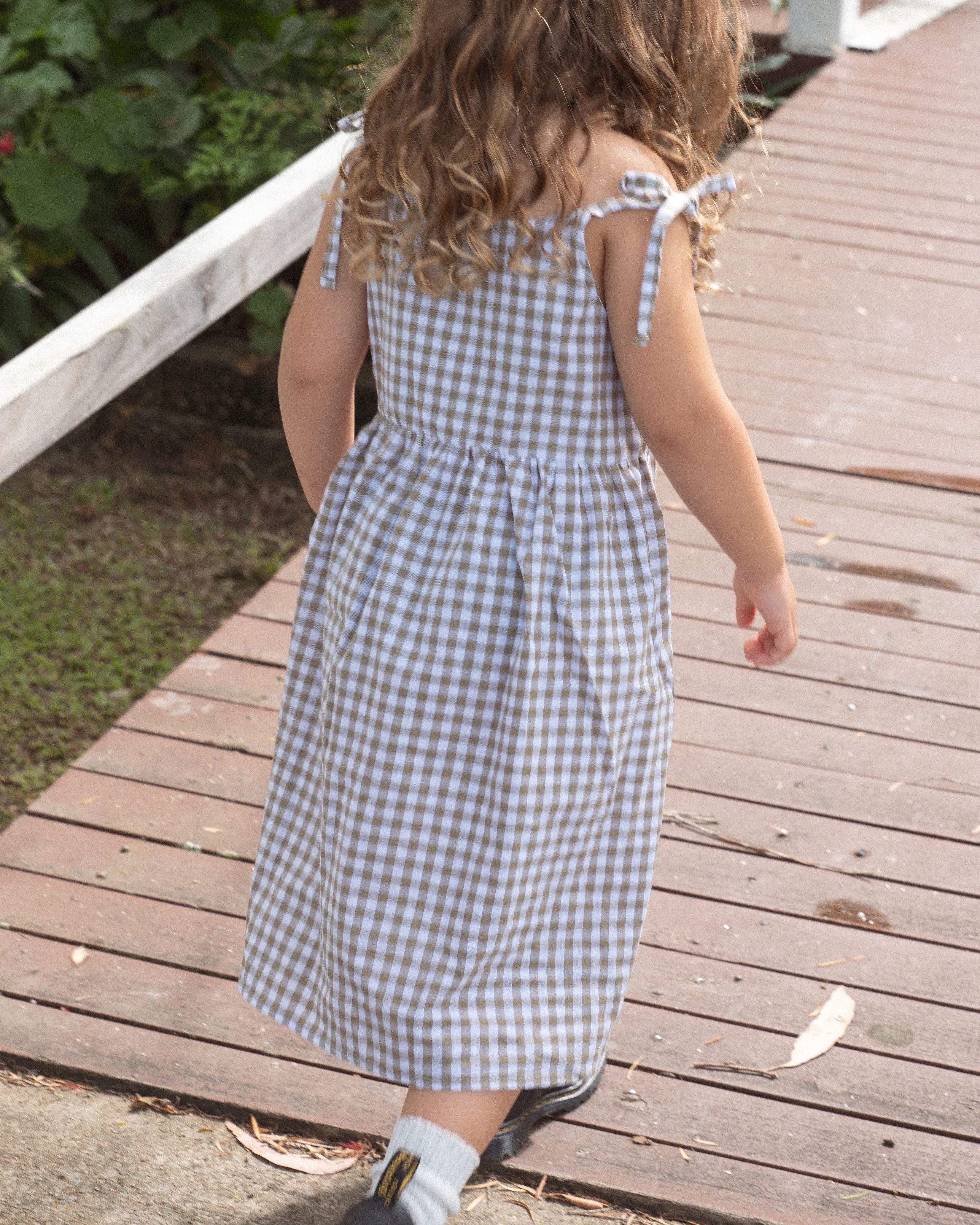 Ria Dress - Matcha Check