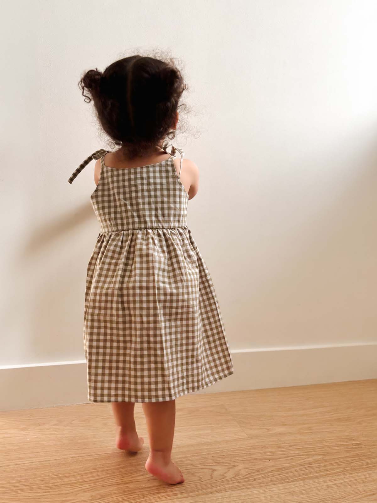 Ria Dress - Matcha Check