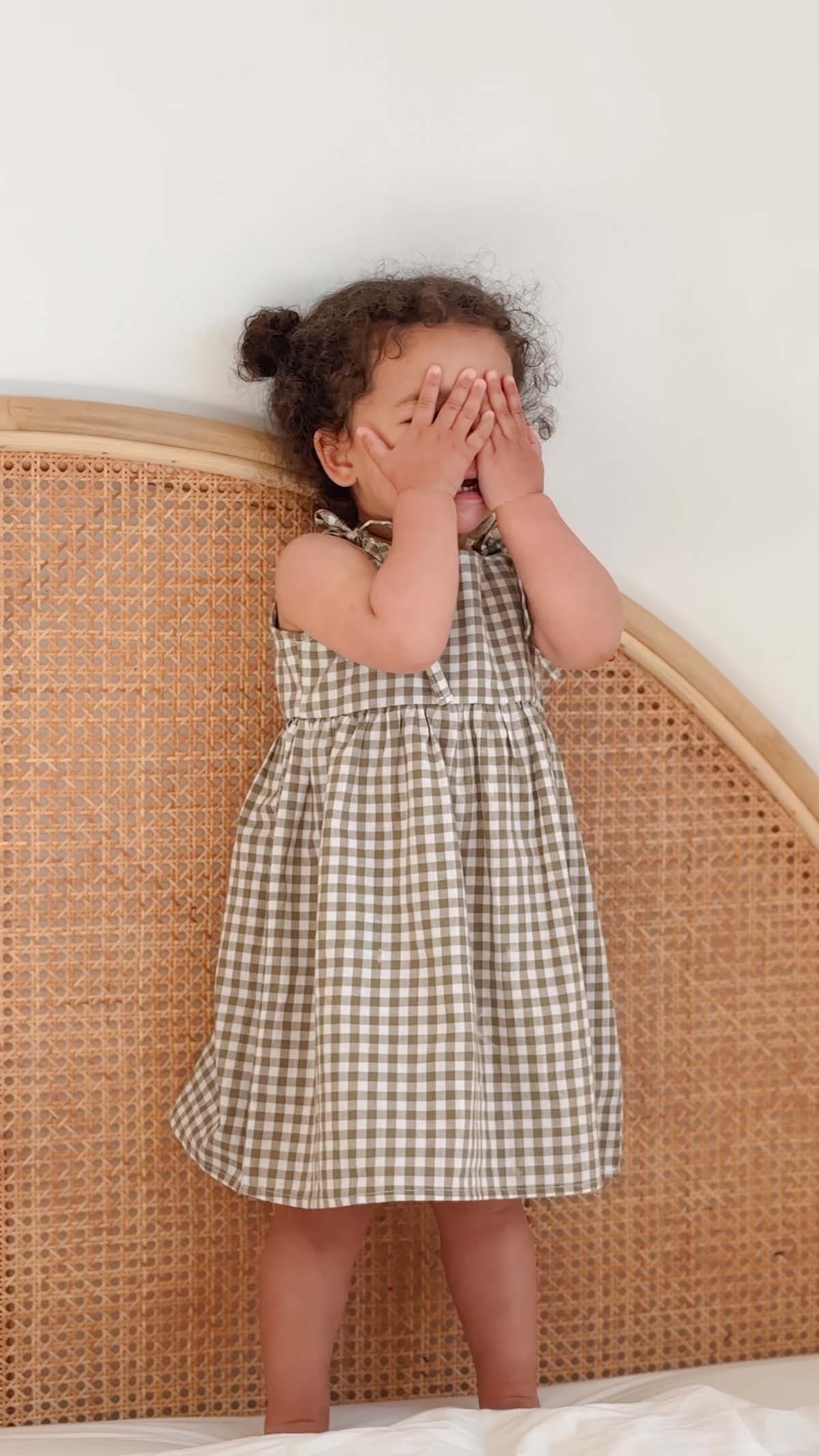 Ria Dress - Matcha Check