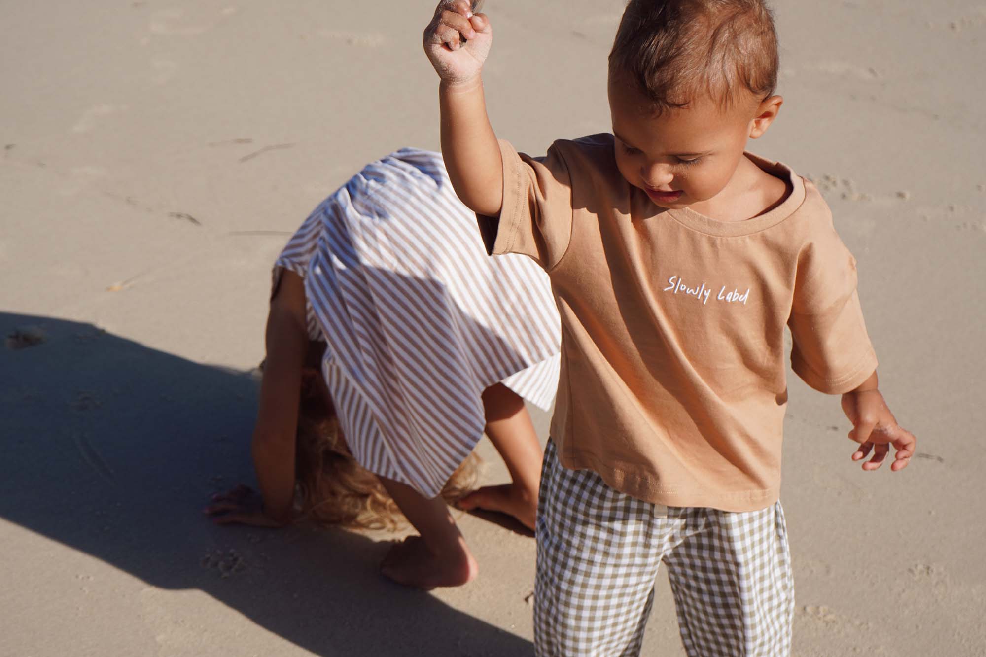 Ziggy Dress - Sand Stripe